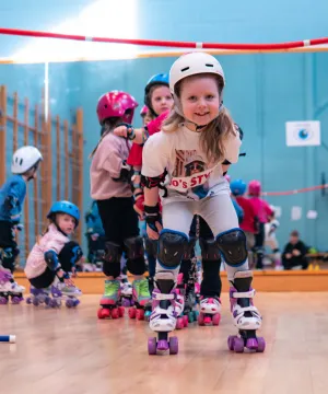 Roller skating 