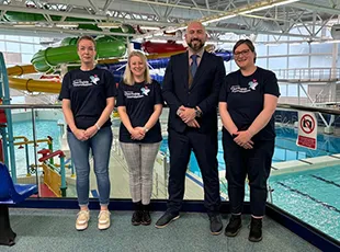 Olympia and Lochee Swimming & Leisure Centre Manager takes part in Kilt Walk Challenge